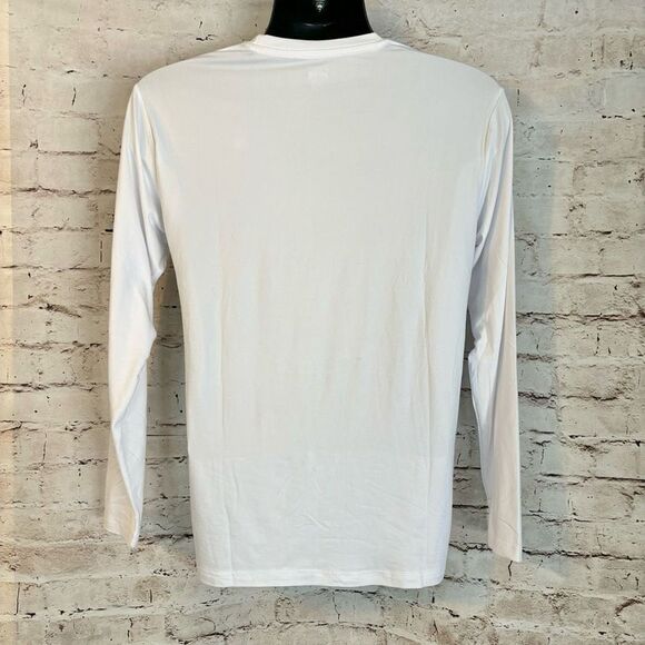Spyder Active Base Layer Long Sleeve White Shirt Mens Crew Neck Size Small - Picture 3 of 5
